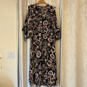 Long sleeve boho dress